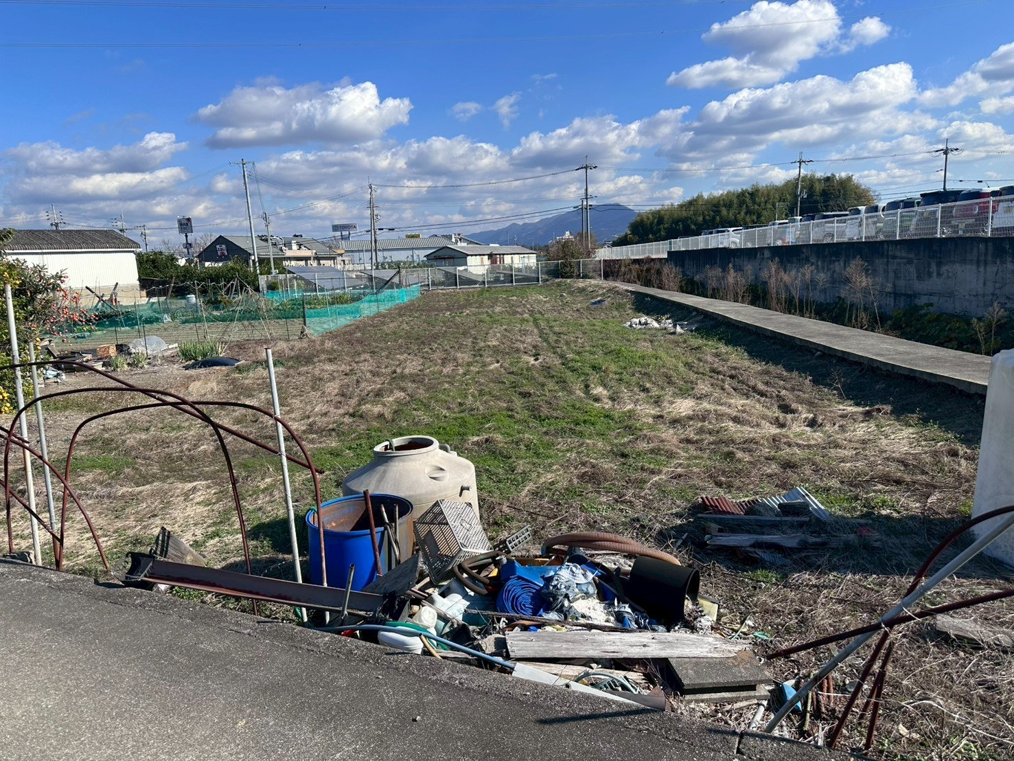 岩出市中島（バイパスから南へ120ｍ） 資材置場用地 写真2